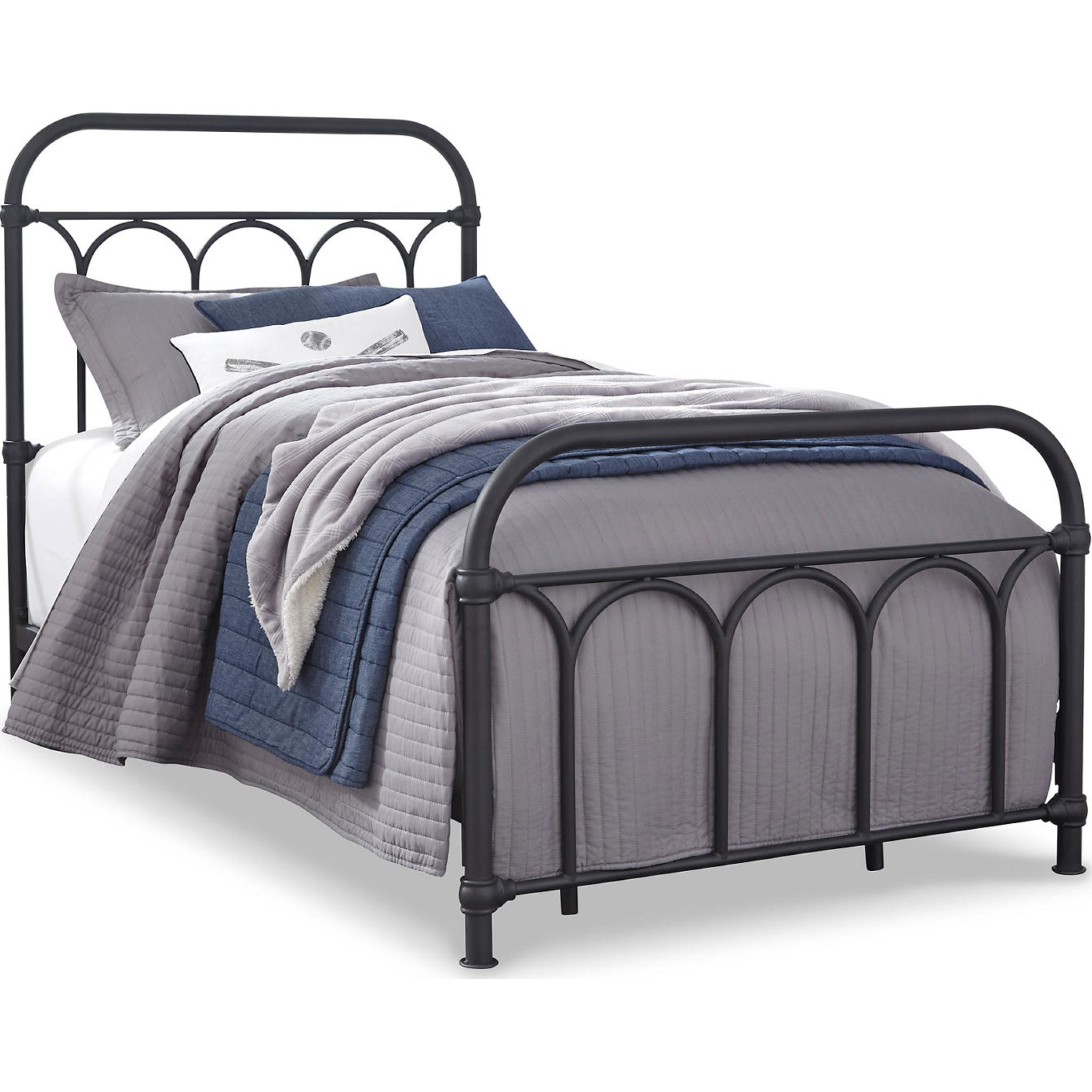 Nashburg Metal Bed - Black