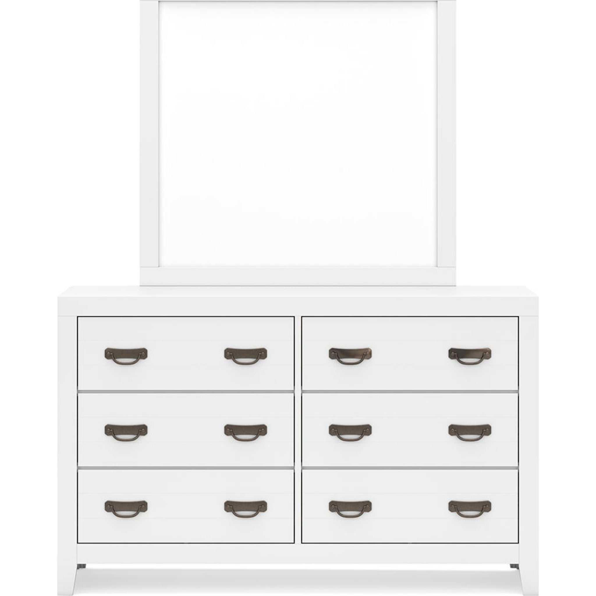 Binterglen 6 Piece King Panel Bedroom - White