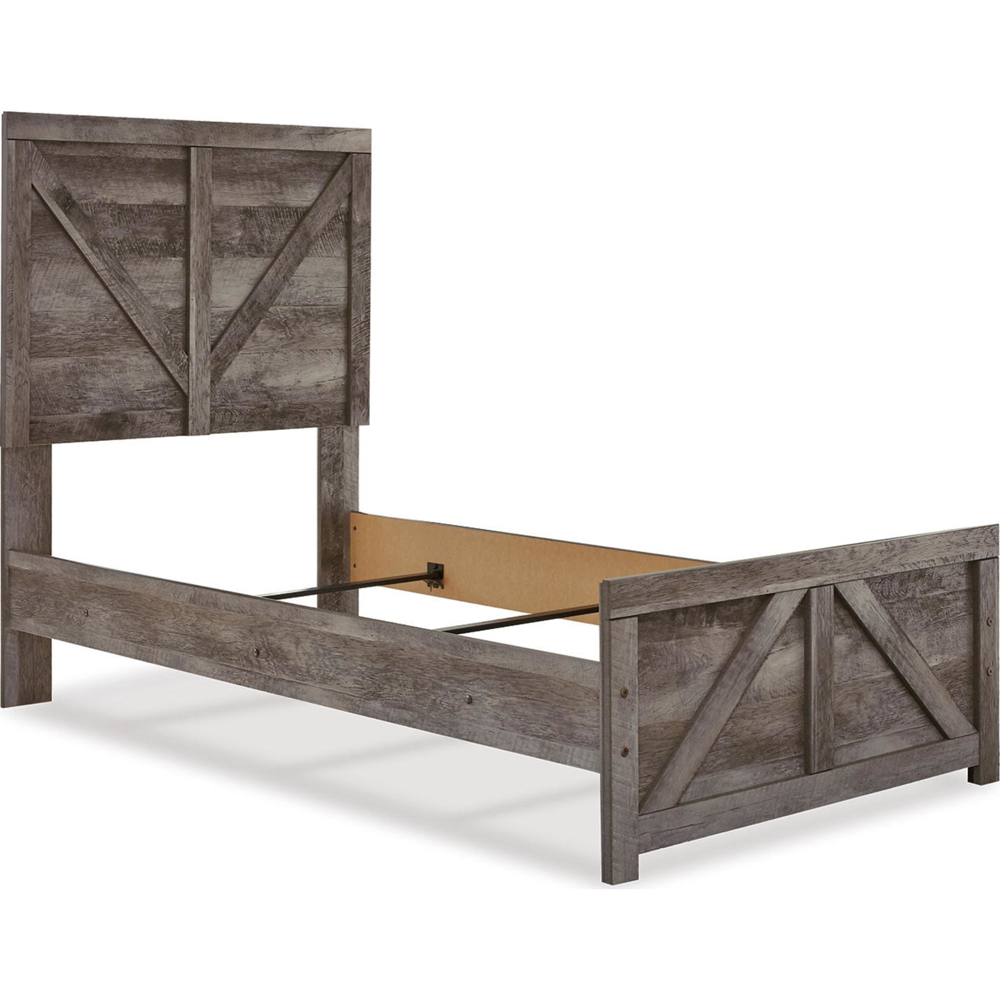 Wynnlow Crossbuck Panel Bed - Gray