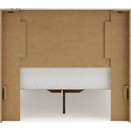 Lawroy Full Panel Bed with Footboard Storage - Light Natural