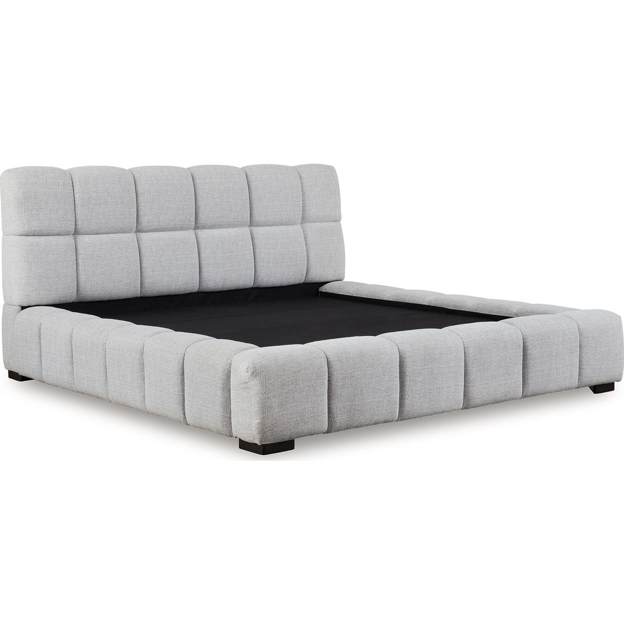 Grendusk Upholstered Bed - Light Gray