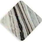 Baretton Accent Table - Black/White/Taupe