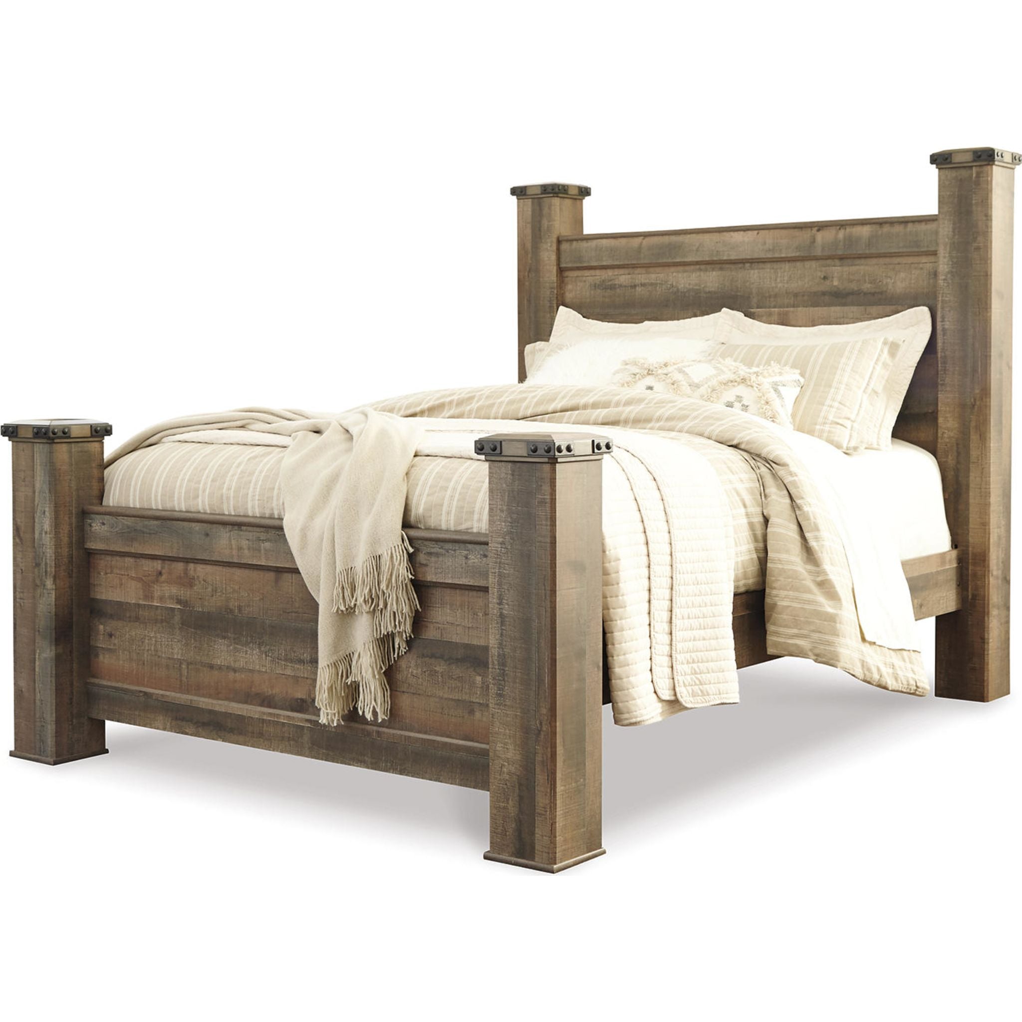 Trinell Poster Bed - Brown