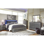 Lodanna Dresser and Mirror - Gray
