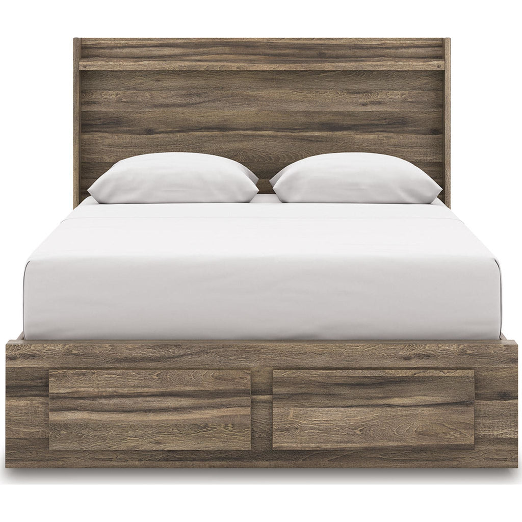 Elbrim Storage Bed - Brown