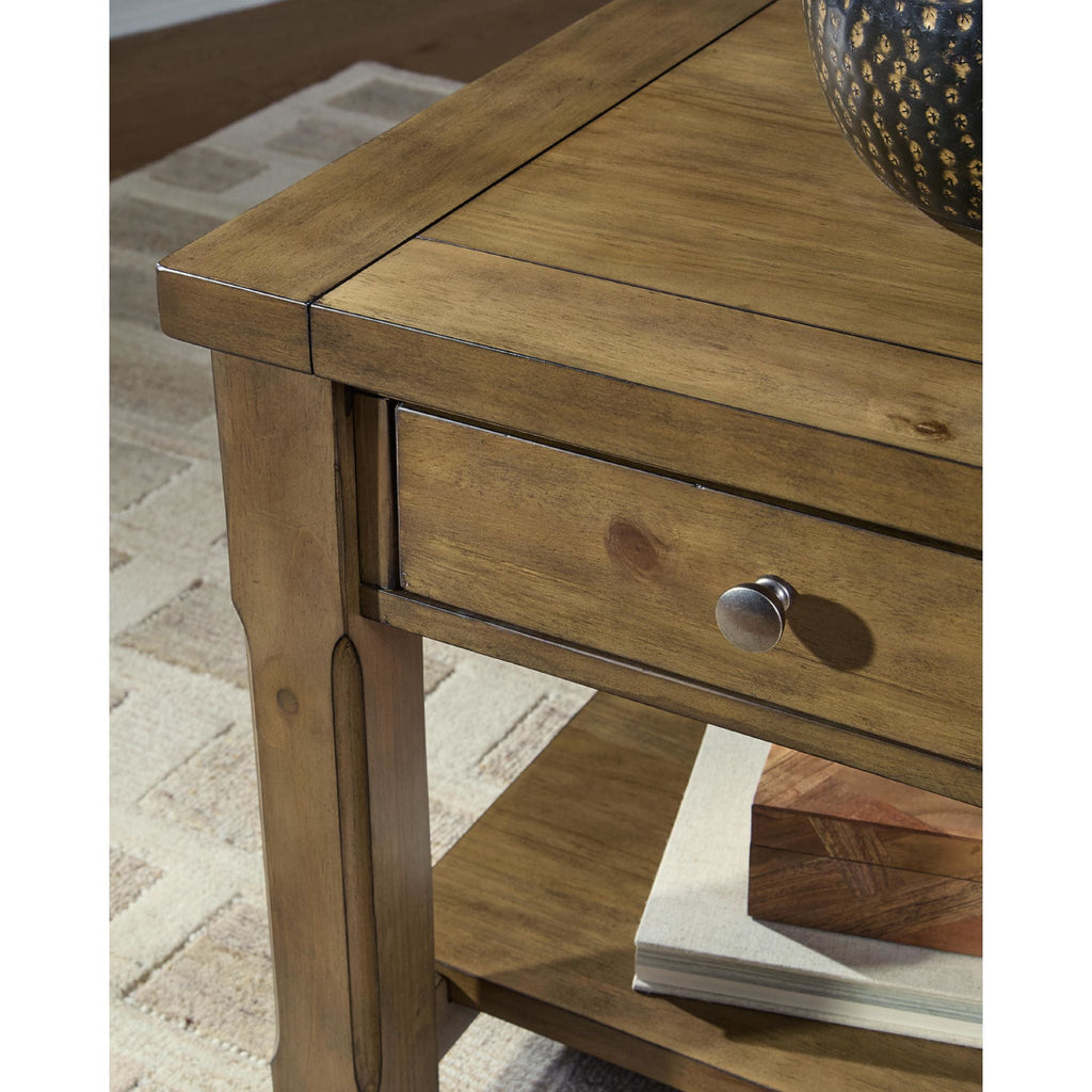 Vandenmore End Table - Medium Brown