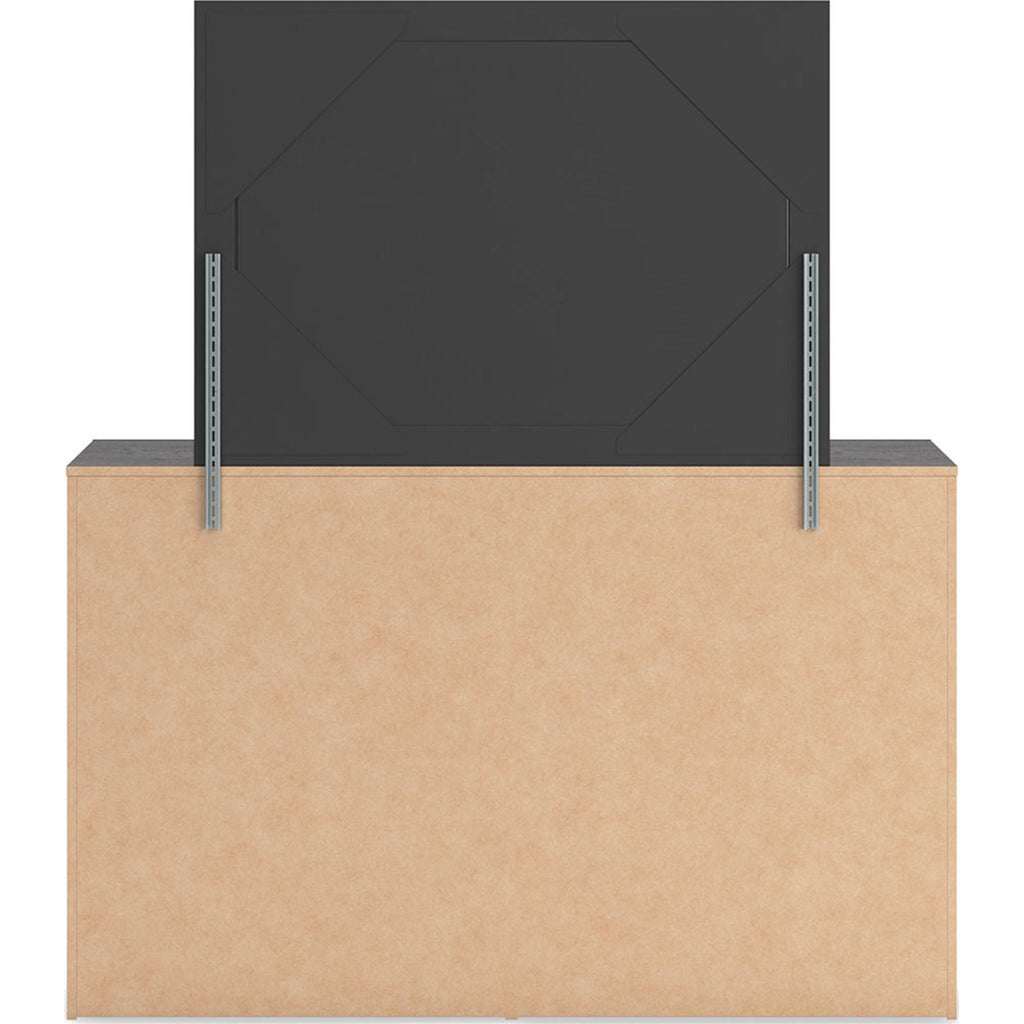 Hollivern Dresser and Mirror - Dark Gray