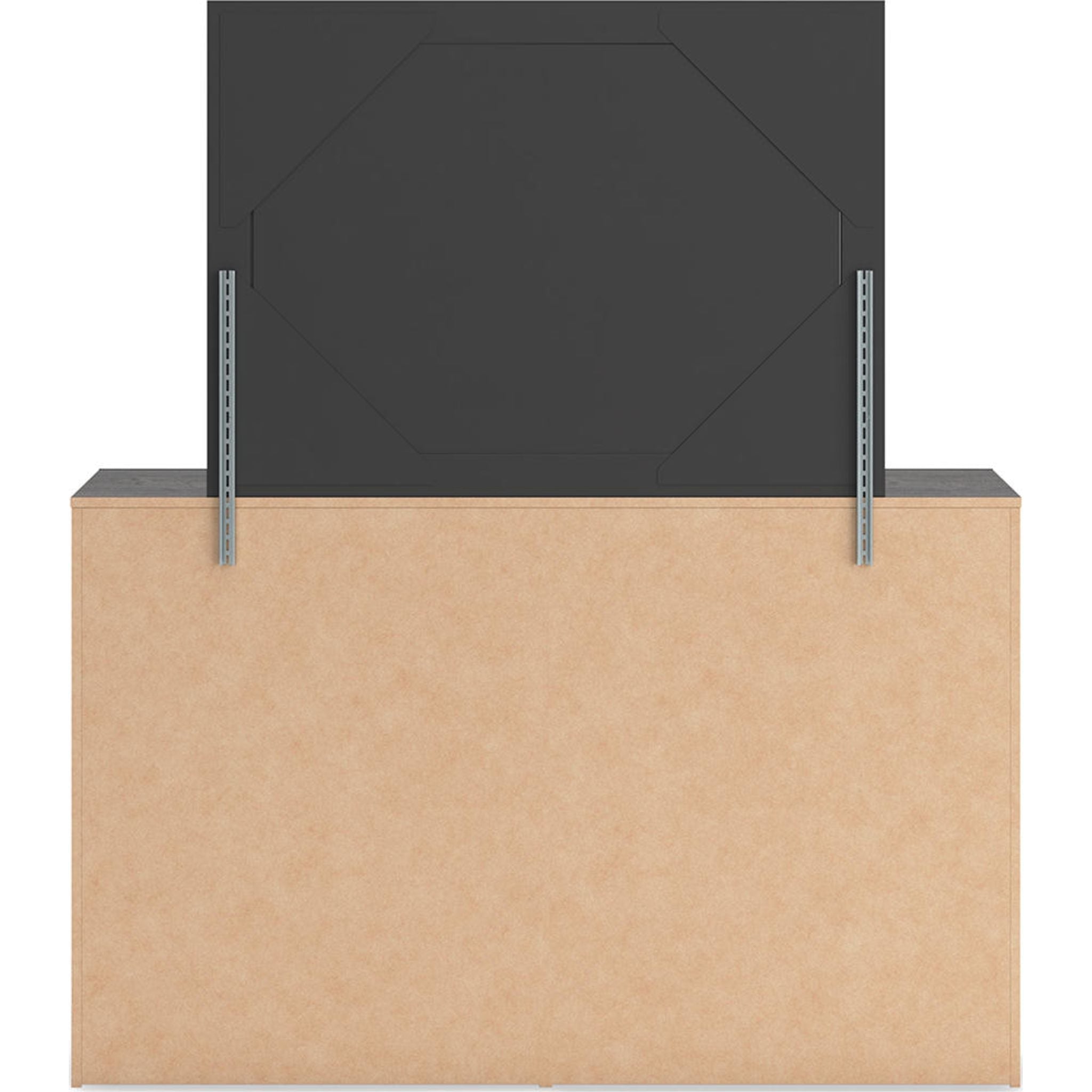 Hollivern Dresser and Mirror - Dark Gray