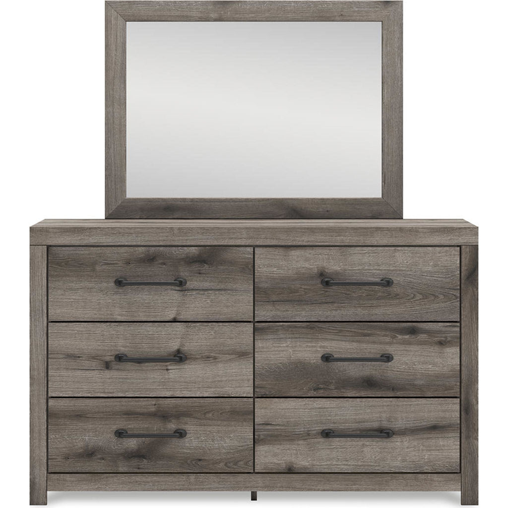 Graystorm Dresser and Mirror - Brown Gray