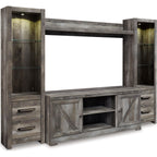 Wynnlow 4 Piece Entertainment Unit - Gray