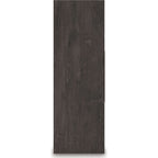 Piperton Bookcase - Charcoal