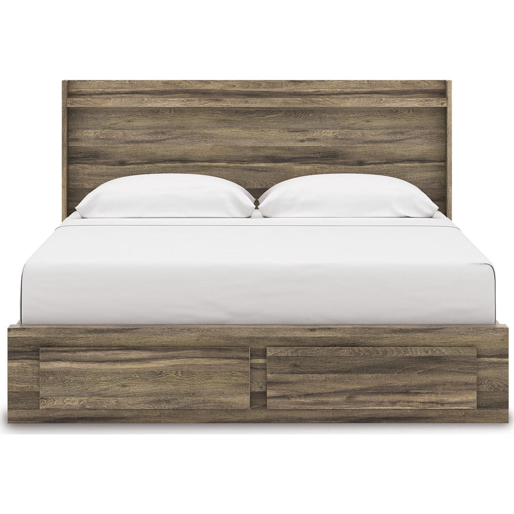 Elbrim Storage Bed - Brown