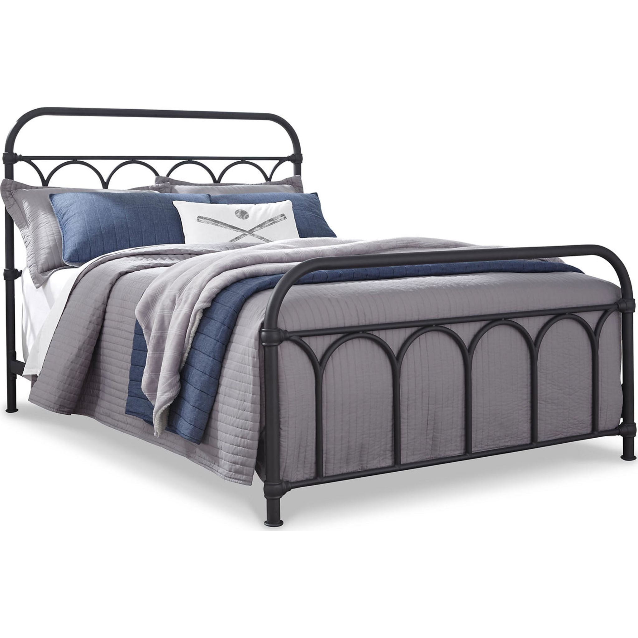 Nashburg Metal Bed - Black