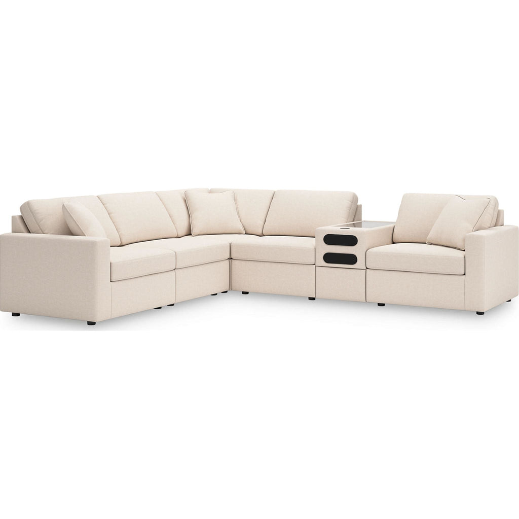 Modmax 6 Piece Modular Sectional with Audio Console