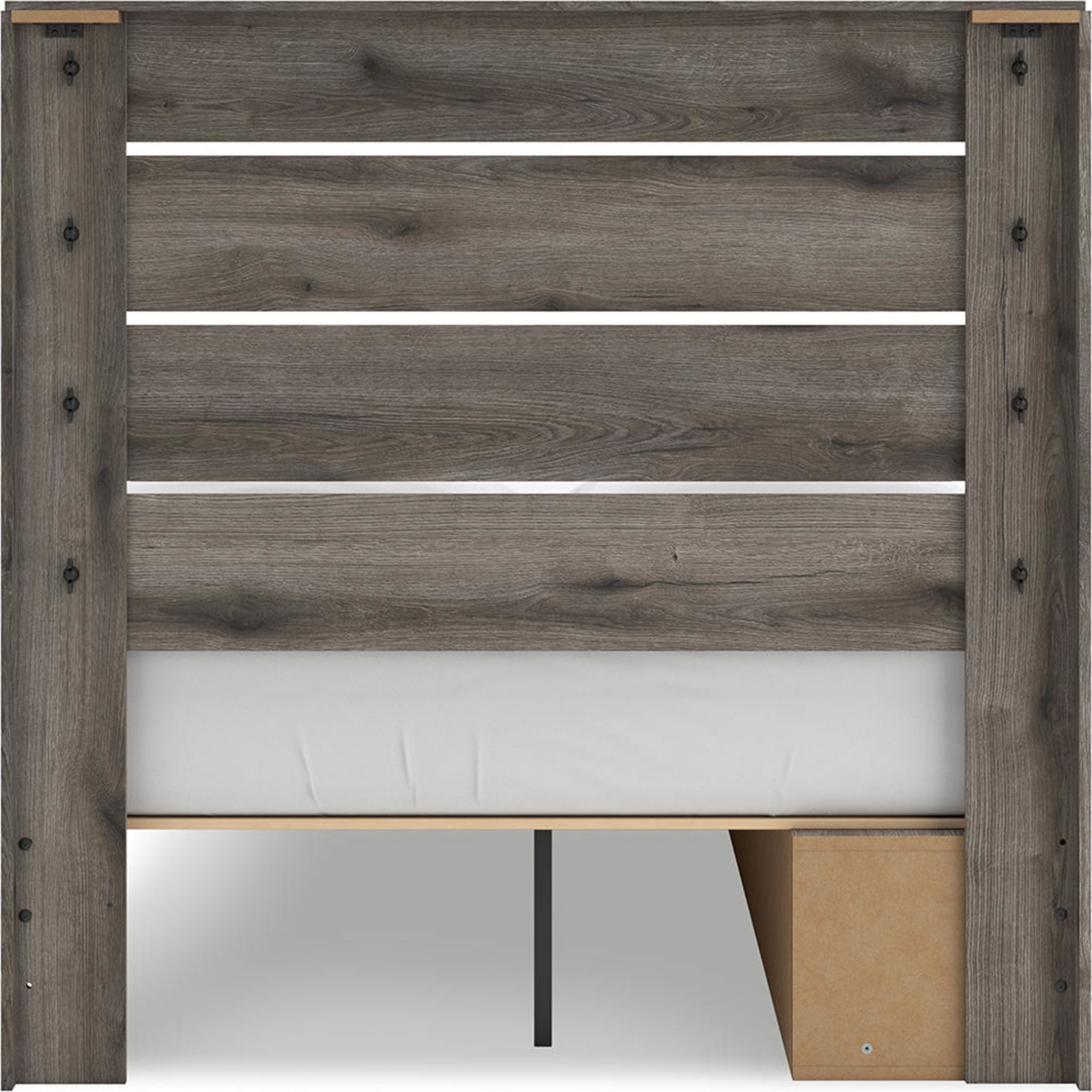 Graystorm Full Storage Bed - Brown Gray
