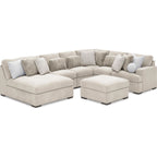Cuddle Plush 6 Piece Modular Sectional with Chaise