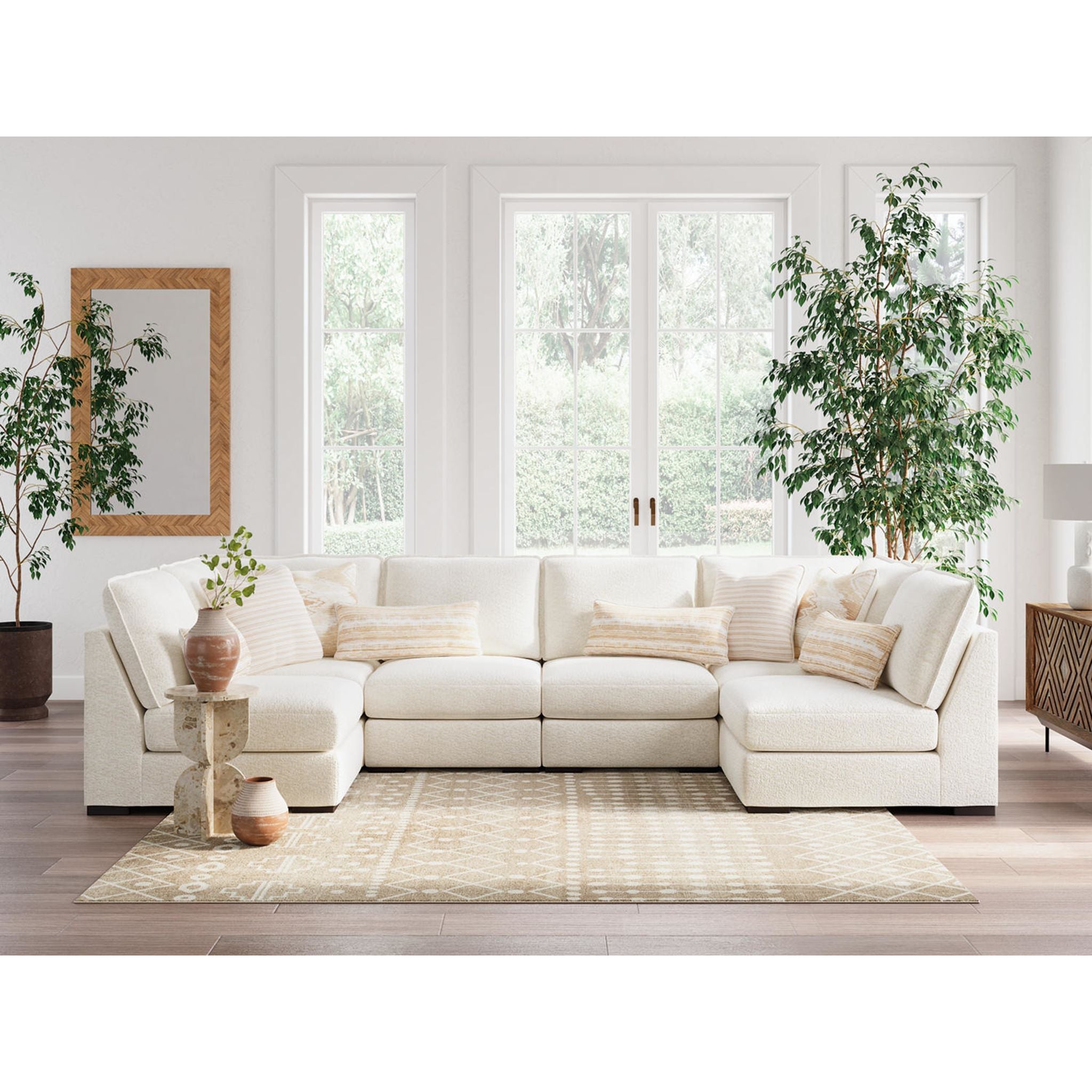 Donelson Creek 6 Piece Sectional - Vanilla