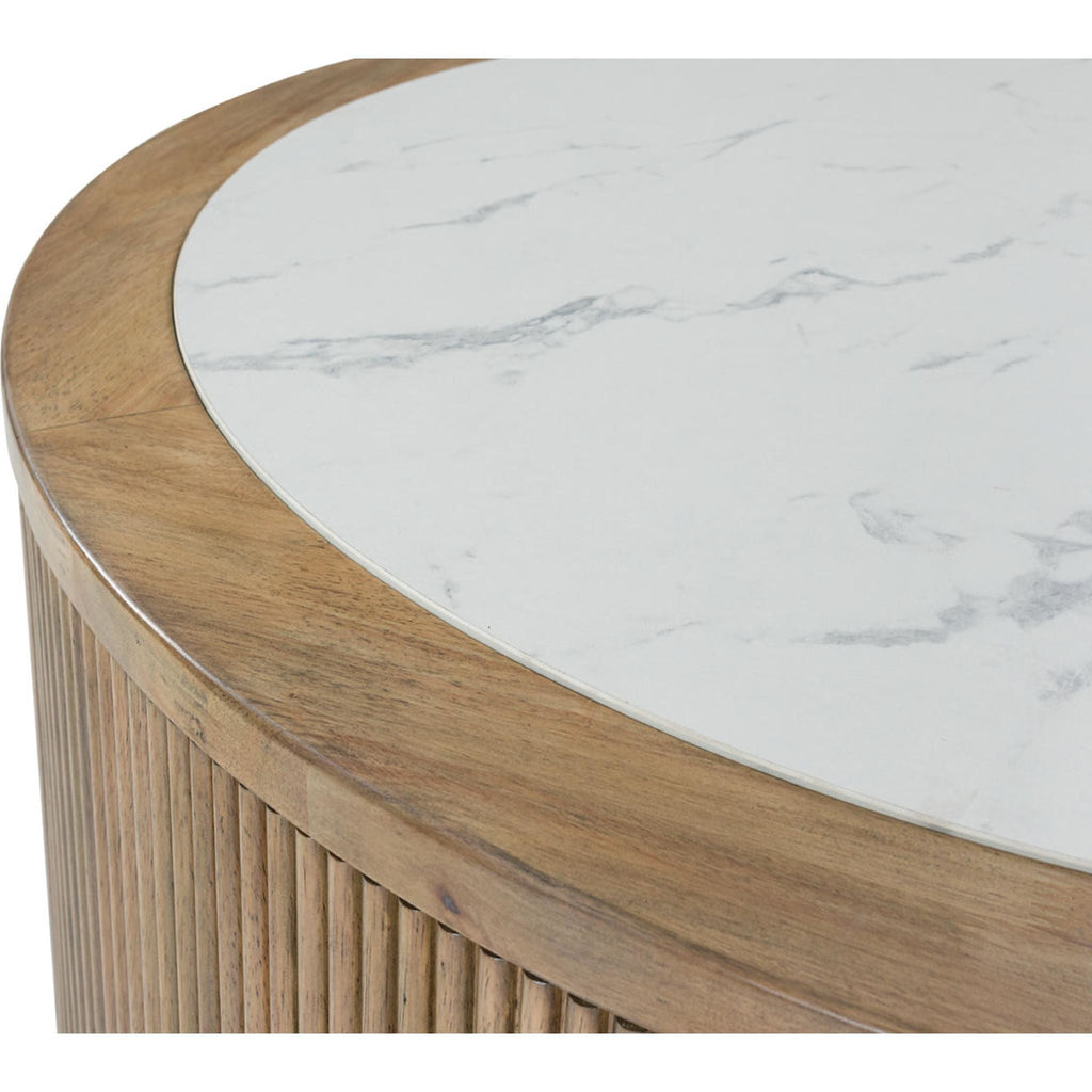 Camdill Coffee Table - Light Brown/White