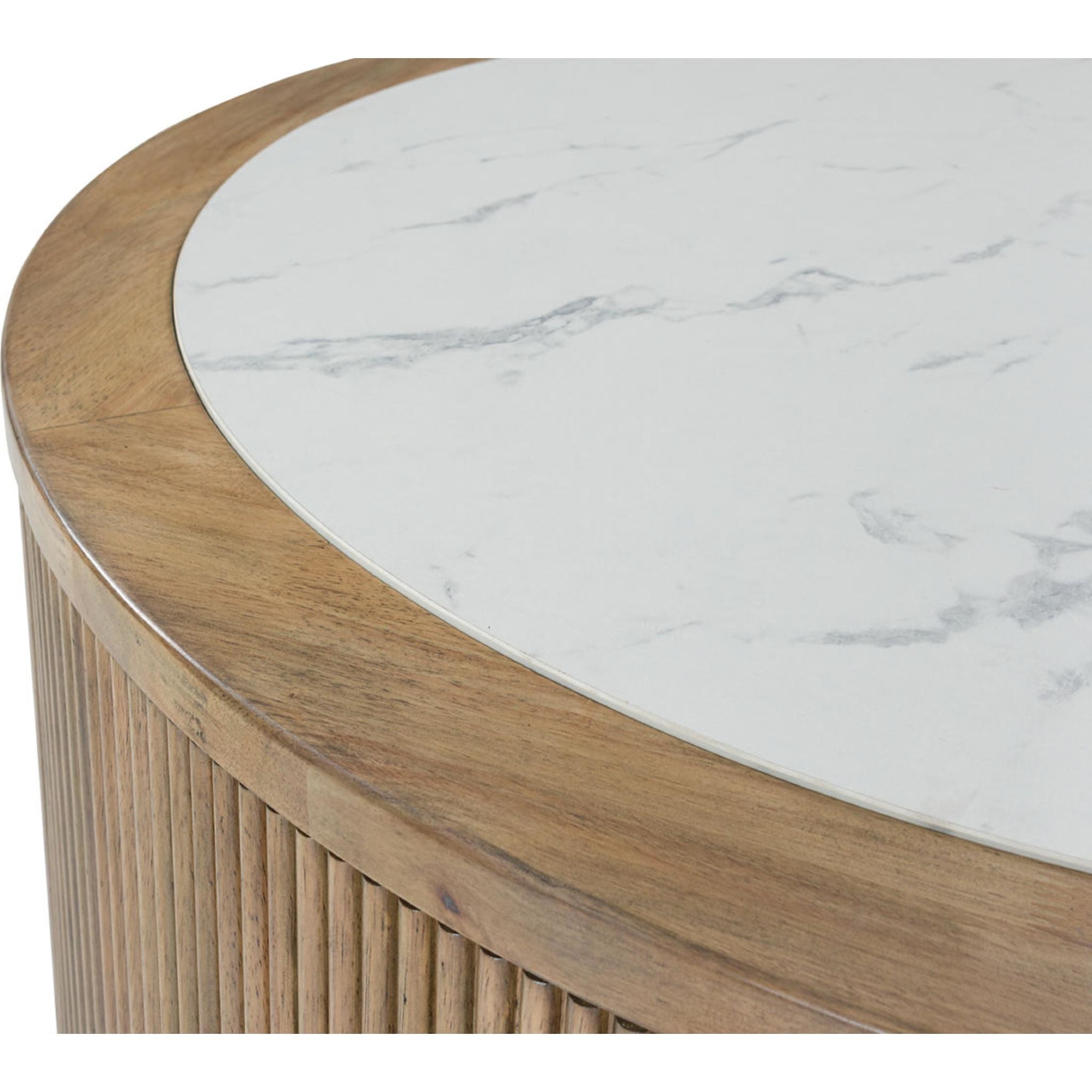 Camdill Coffee Table - Light Brown/White