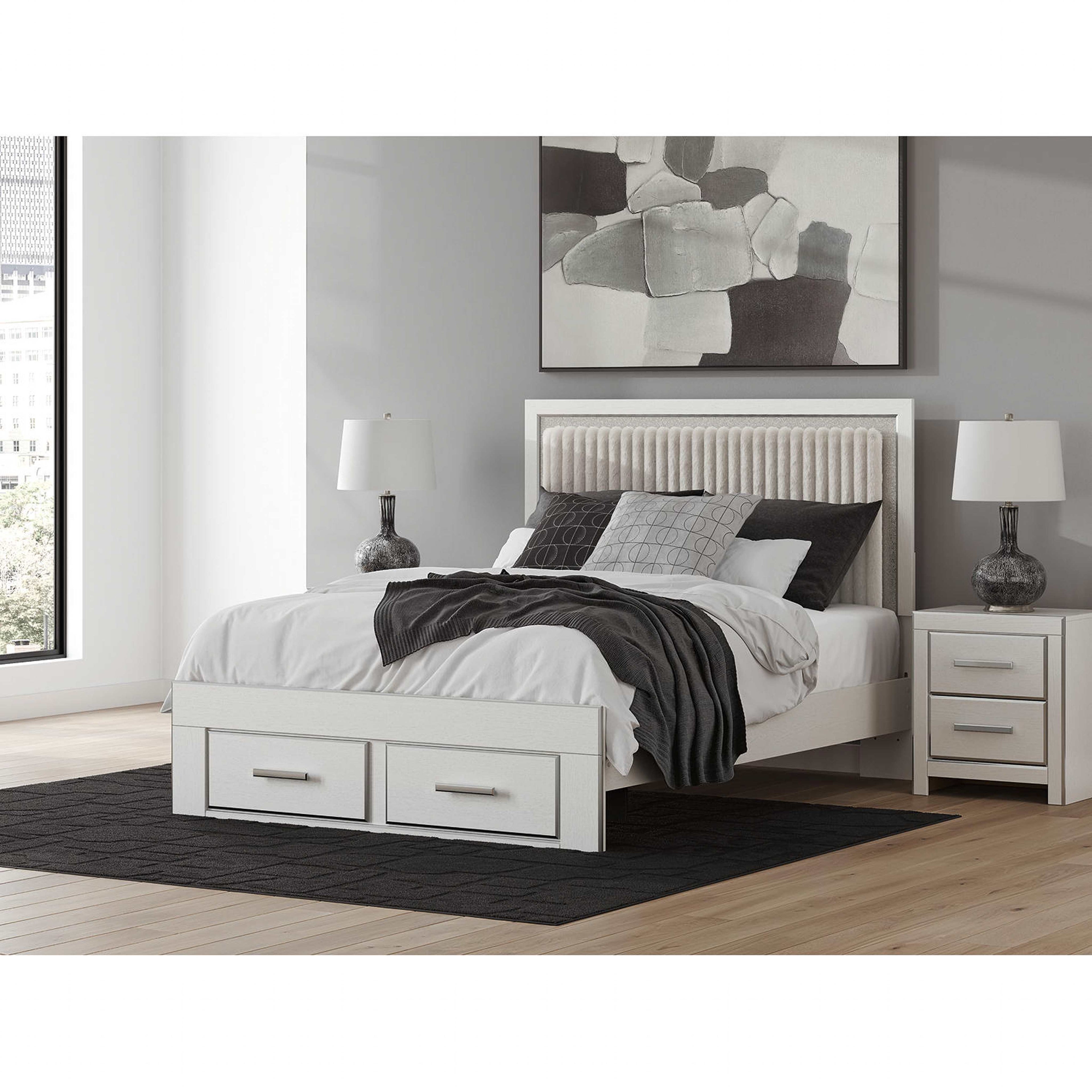 Zuraleus Queen Storage Bed - White