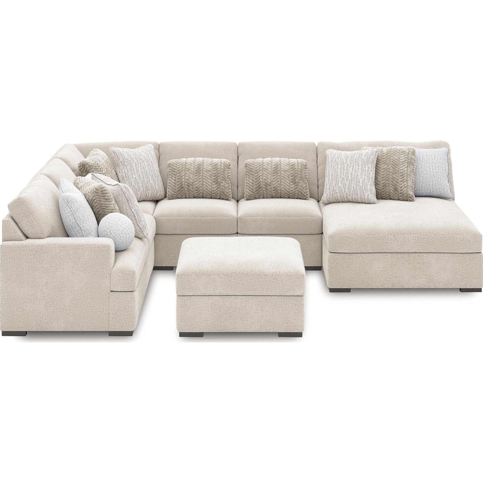 Cuddle Plush 6 Piece Modular Sectional with Chaise