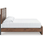 Fortlorn King Panel Bed - Walnut Brown