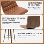 26/29 Faux Leather Swivel Bar/Counter Stools, Set of 2/3