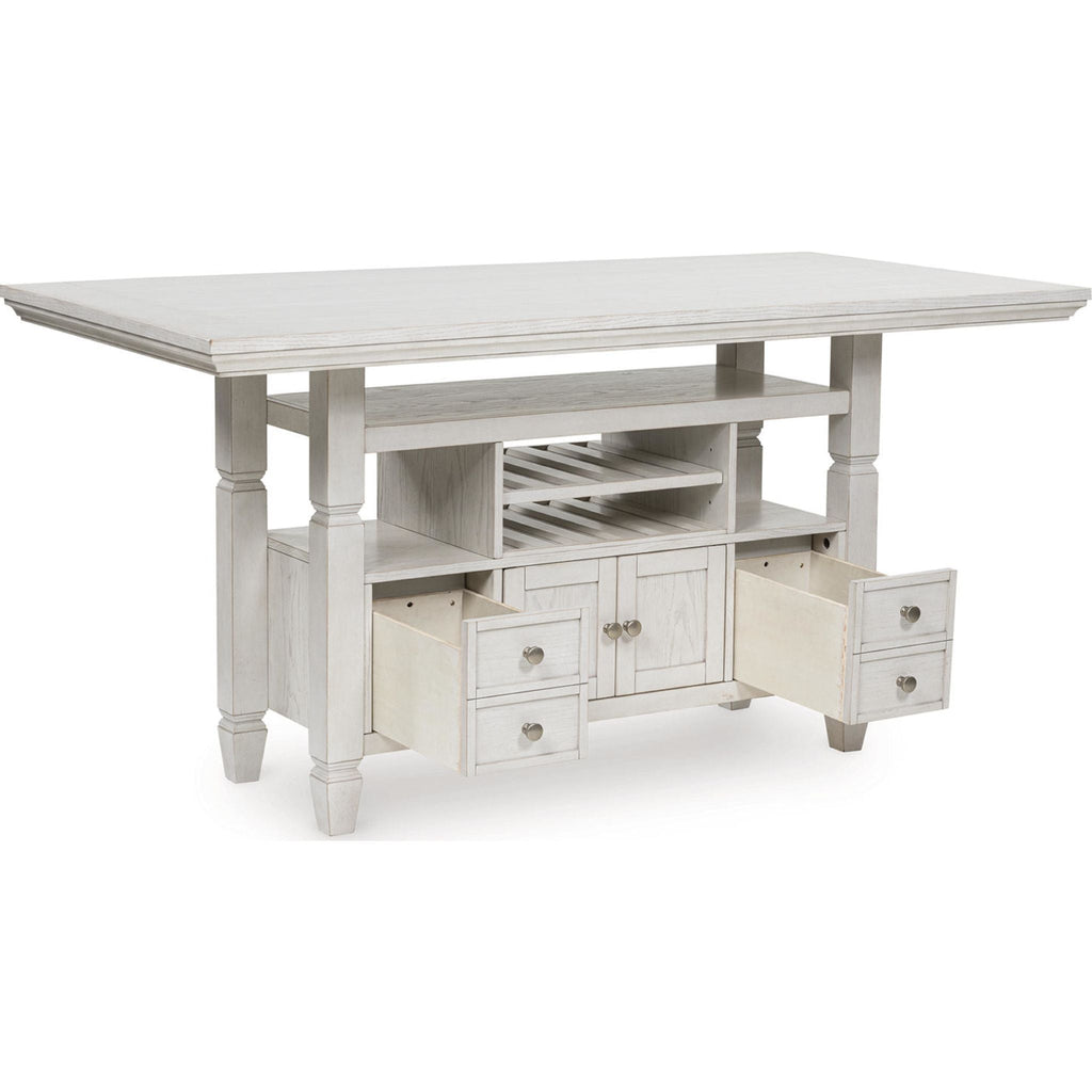 Robbinsdale Counter Height Table - Antique White - (D642D7)