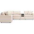 Modmax 6 Piece Modular Sectional with Audio Console