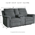 Barnsana Power Reclining Loveseat with Console