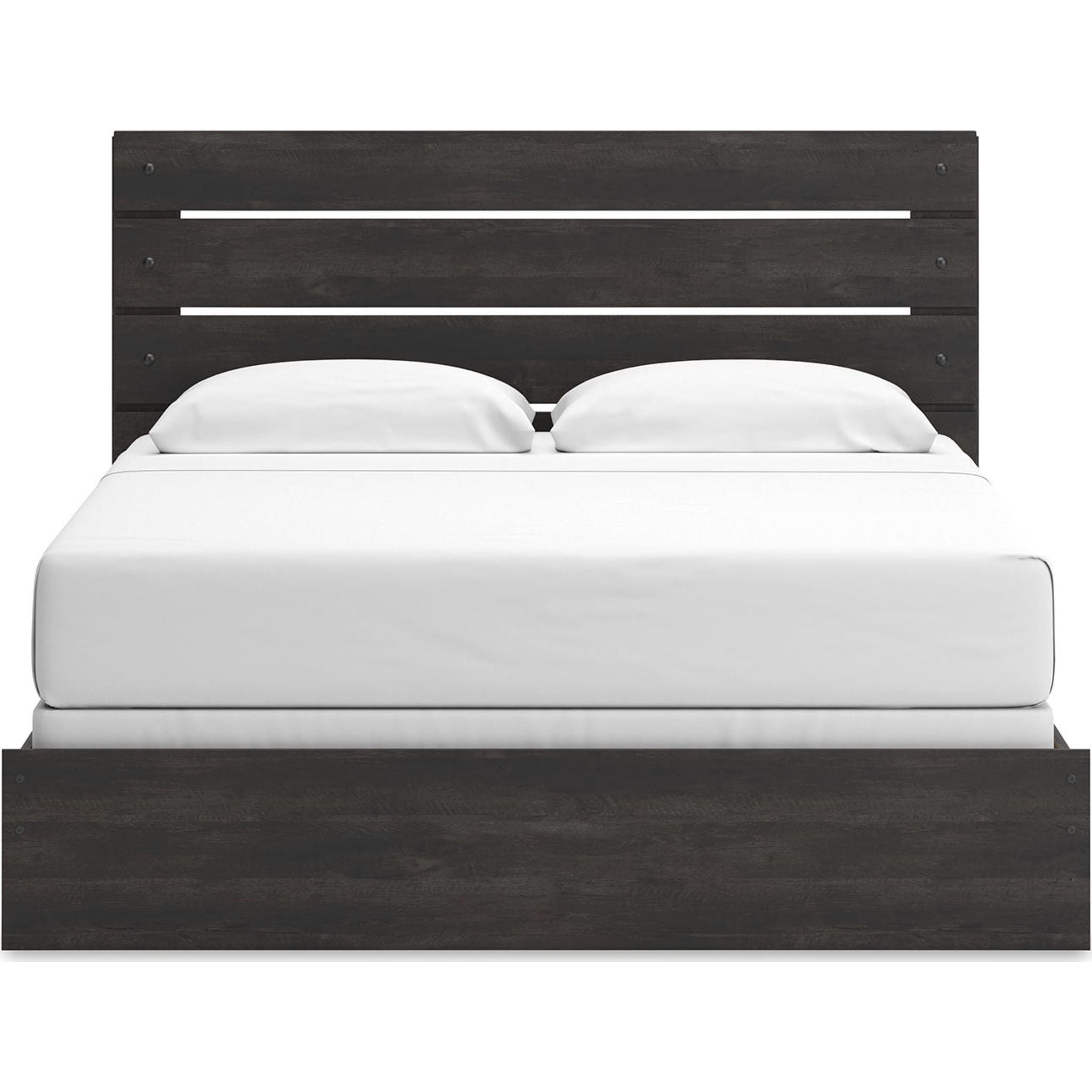 Hollivern King Panel Bed - Dark Gray