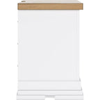 Ashbryn Nightstand - White/Natural