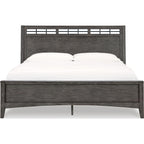 Montillan 6 Piece King Panel Bedroom - Grayish Brown