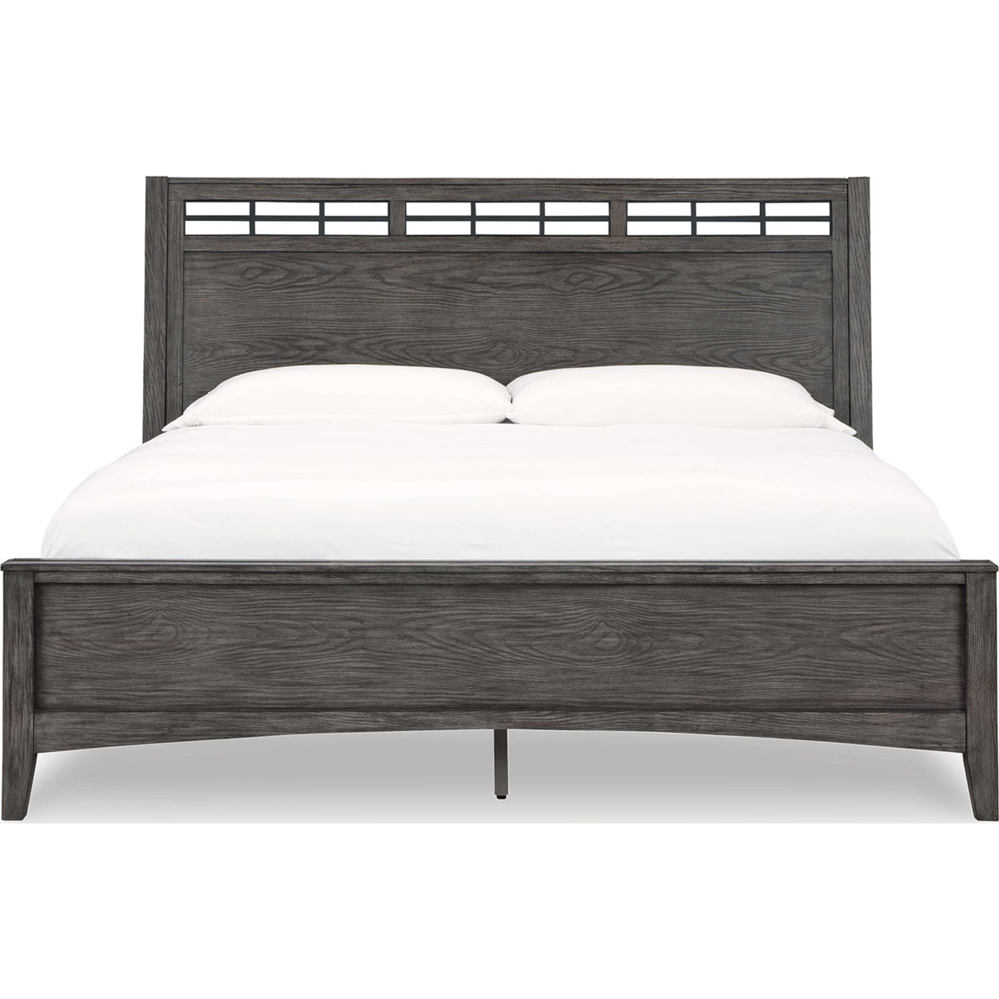 Montillan 6 Piece King Panel Bedroom - Grayish Brown