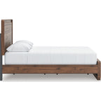 Fortlorn Queen Panel Bed - Walnut Brown