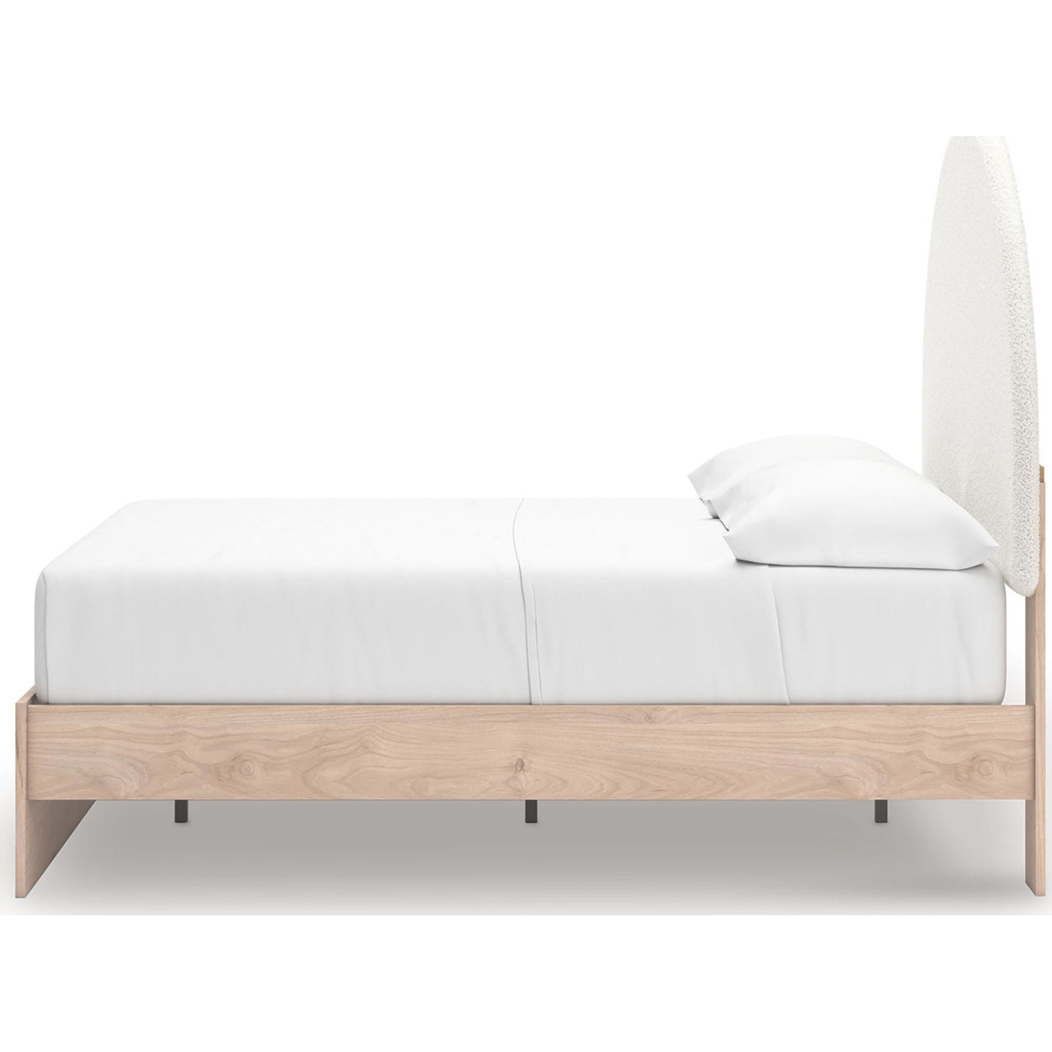 Arloster Platform Bed - Tan/White