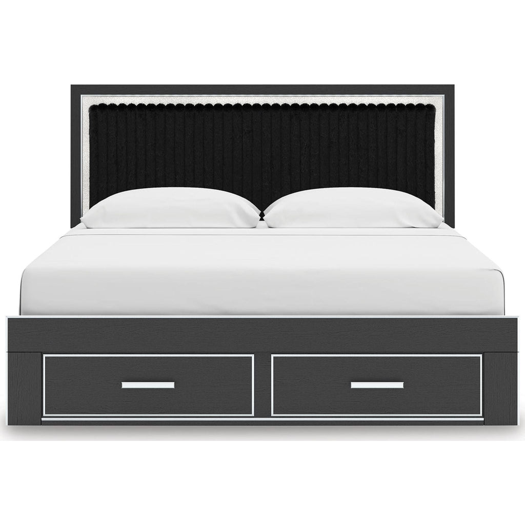 Zuraleus King Storage Bed - Black
