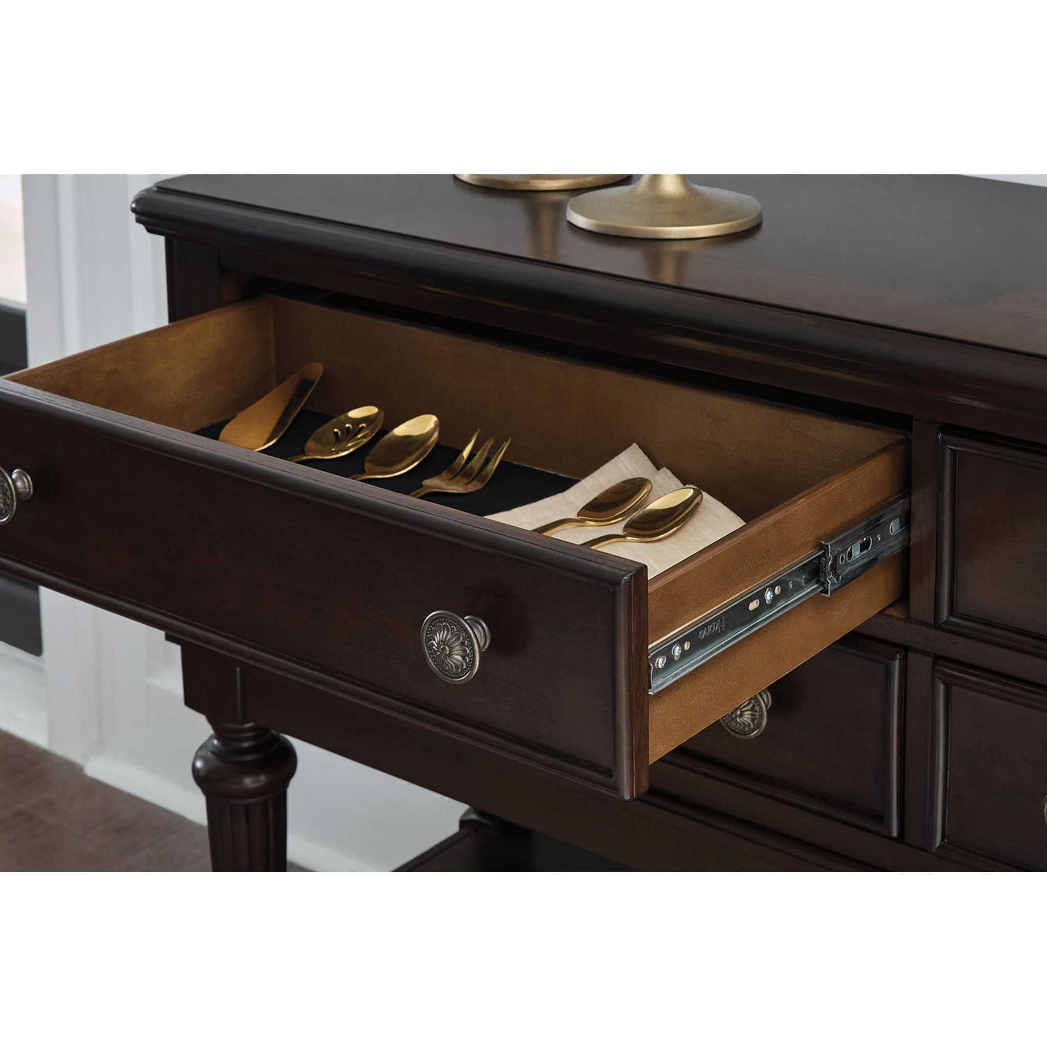 Lavinton Dining Server - Brown - (D764-60)