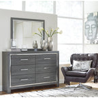Lodanna Dresser and Mirror - Gray