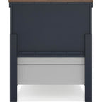 Landocken Panel Bed - Blue/Brown