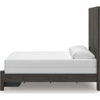 Fraluna Queen Storage Bed - Charcoal