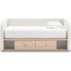 Arloster Daybed with Storage - Tan/White