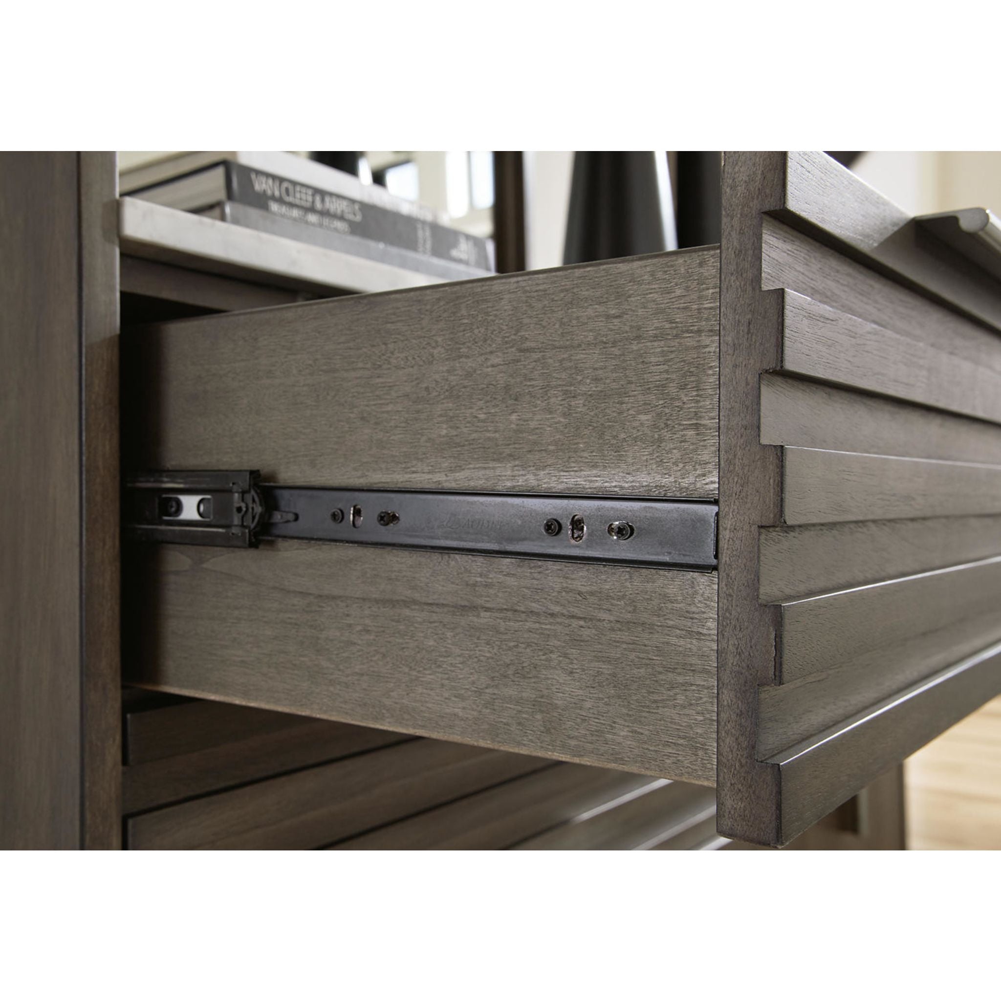 Arkenton Dresser and Mirror - Grayish Brown