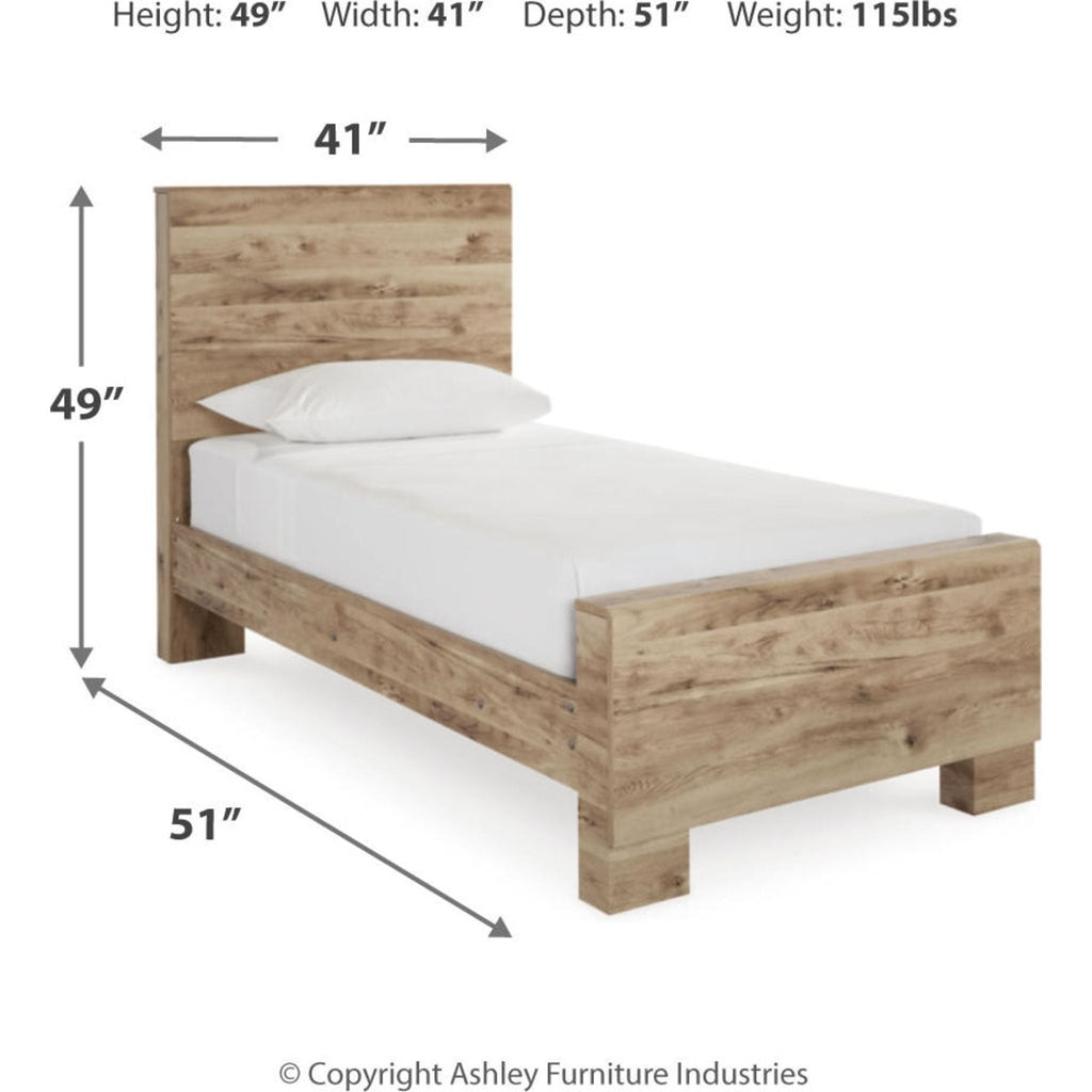 Hyanna 6 Piece Panel Bedroom - Tan Brown