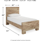 Hyanna 6 Piece Panel Bedroom - Tan Brown