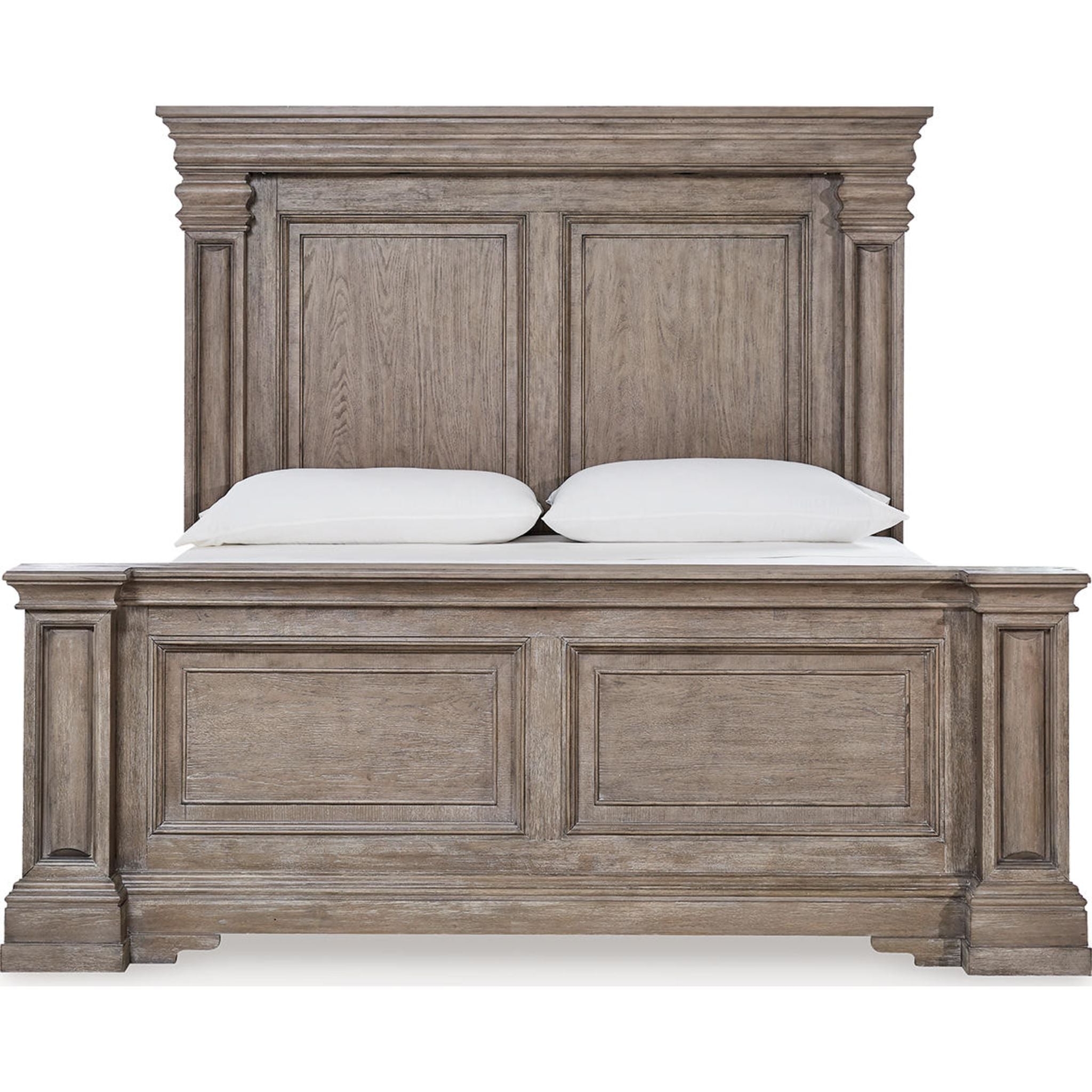 Blairhurst 6 Piece King Panel Bedroom - Light Grayish Brown