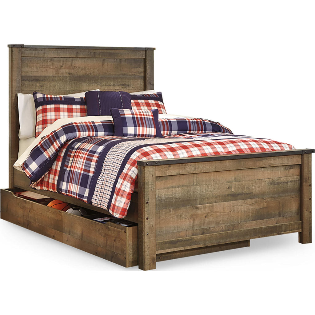 Trinell 5 Piece Full Storage Bed - Brown