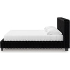 Zuraleus King Upholstered Bed - Black