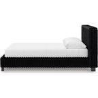Zuraleus Queen Upholstered Bed - Black