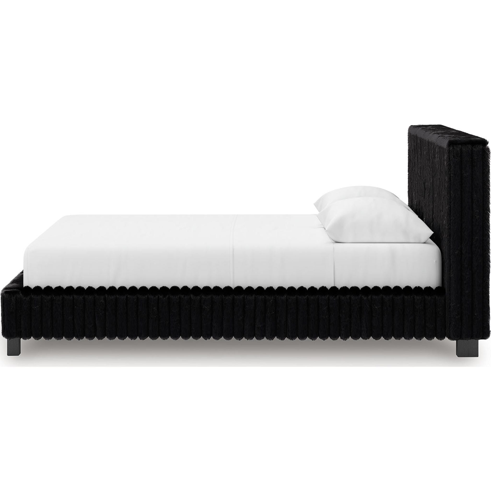 Zuraleus Queen Upholstered Bed - Black